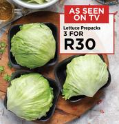 Lettuce Prepacks-For 3