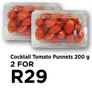 Cocktail Tomato Punnets-For 2 x 200g