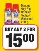 Danone Yogi Sip Drinking Yoghurt(Selected)-For Any 2 x 250g