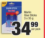 Marlin Glue Sticks-3 x 35g Per pack