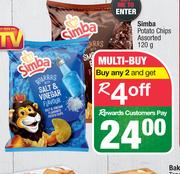 Simba Potato Chips Assorted-Any 2 x 120g