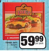 Farmer Joe's Burgers-2kg Per Pack
