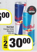 Red Bull Energy Drink Assorted-For Any 2 x 355ml