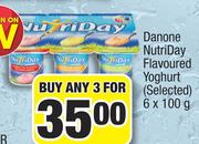 Danone Nutriday Flavoured Yoghurt-3x6x100g