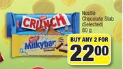 Nestle Chocolate Slab Selected-2x80g