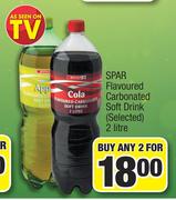 Spar Flavoured Carbonated Soft Drink Selected-2x2 Litre