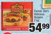 Farmer Joe's Delicious Burgers-2kg