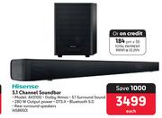 Hisense 3.1 Channel Soundbar AX3100