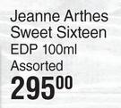 Jeanne Arthes Sweet Sixteen EDP Assorted-100ml