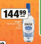 Imagin Classic Or Citrus Gin-750ml