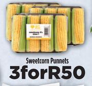 Sweetcorn Punnets-For 3