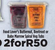 Food Lover's Butternut, Beetroot Or Baby Marrow Spiral Veg Tubs-For 2
