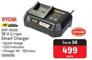 Ryobi 18V Li-Ion Smart Charger XPP-9000