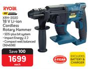 Ryobi 18V Li-Ion Cordless Rotary Hammer XRH-2020