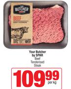 Your Butcher By Spar Beef Tenderised Steak-Per Kg