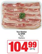 Your Butcher By Spar Pork Rashers-Per Kg
