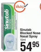 Sinutab Blocked Nose Nasal Spray- 10ml