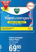 Vicks VapoLozenges Value Pack- 24 Lozenges Assorted