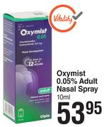 Oxymist 0.05% Adult Nasal Spray- 10ml