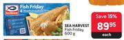 Sea Harvest Fish Friday-600g Each