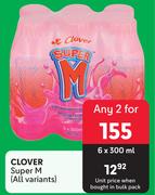 Clover Super M (All Variants)-For Any 2 x 6 x 300ml