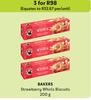 Bakers Strawberry Whirls Biscuits-For 3 x 200g