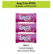 Fry's Turkish Delight (All Variants)-For Any 3 x 153g