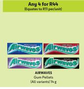 Airwaves Gum Pellets (All Variants)-For Any 4 x 14g