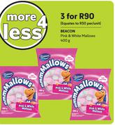 Beacon Pink & White Mallows-For 3 x 400g