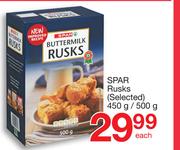 Spar Rusks-450g/500g Each