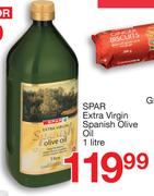 Spar Extra Virgin Spanish Olive Oil-1Ltr 