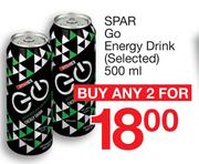 Spar Go Energy Drink-2 x 500ml