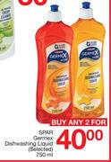 Spar Germax Dishwashing Liquid-2 x 750ml