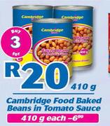 Cambridge Food Baked Beans In Tomato Sauce-3x410g
