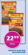 Knorrox Soup Bag-750g Each