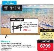 Hisense 58" (147cm ) Smart UHD TV 58A6N
