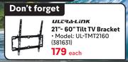 Ultra Link 21"-60" Tilt TV Bracket UL-TMT2160