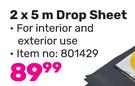 Homestead 2 x 5m Drop Sheet-Each