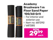 Academy Brushware 1m Floor Sand Paper 100/60 Grit