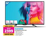 0Telefunken 32" HD LED TV TLEDD-32HD
