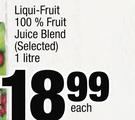 Liqui-Fruit 100% Fruit Juice Blend-1 Liter Each