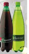Appletiser, Grapetiser, Peartiser, Apple & Strawberry Or Apple & Peach Sparkling Juice-1.25 Liter Ea