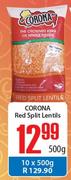 Corona Red Split Lentils-500g