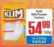 Klim Milk Powder Sachets-500g