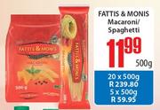 Fattis & Monis Macaroni/Spaghetti-500g Each