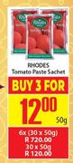 Rhodes Tomato Paste Sachets-For 3 x 50g