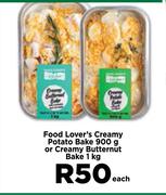 Food Lover's Creamy Potato Bake 900g Or Creamy Butternut Bake 1Kg-Each