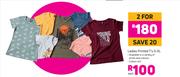 Ladies Printed T-Shirt S-XL-Each