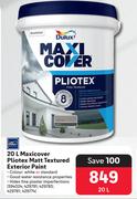 Dulux Maxicover Pliotex Matt Textured Exterior Paint-20Ltr