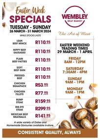 Wembley Meat Market : Easter Specials (26 March - Sunday 31 March 2024)